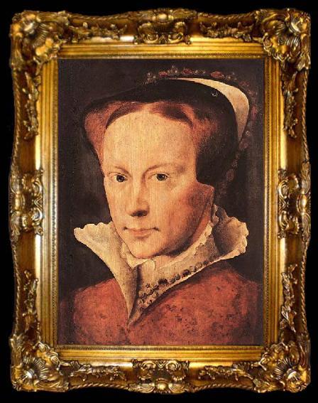 framed  MOR VAN DASHORST, Anthonis Portrait of Mary, Queen of England, ta009-2